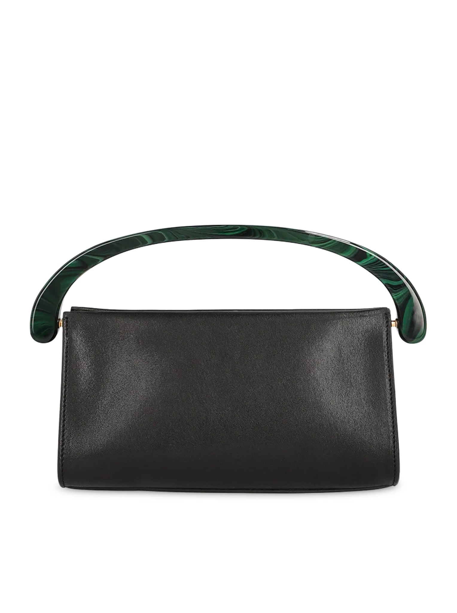 Dries Van Noten SMALL SMOOTH LEATHER BAG WITH RESIN HANDLE