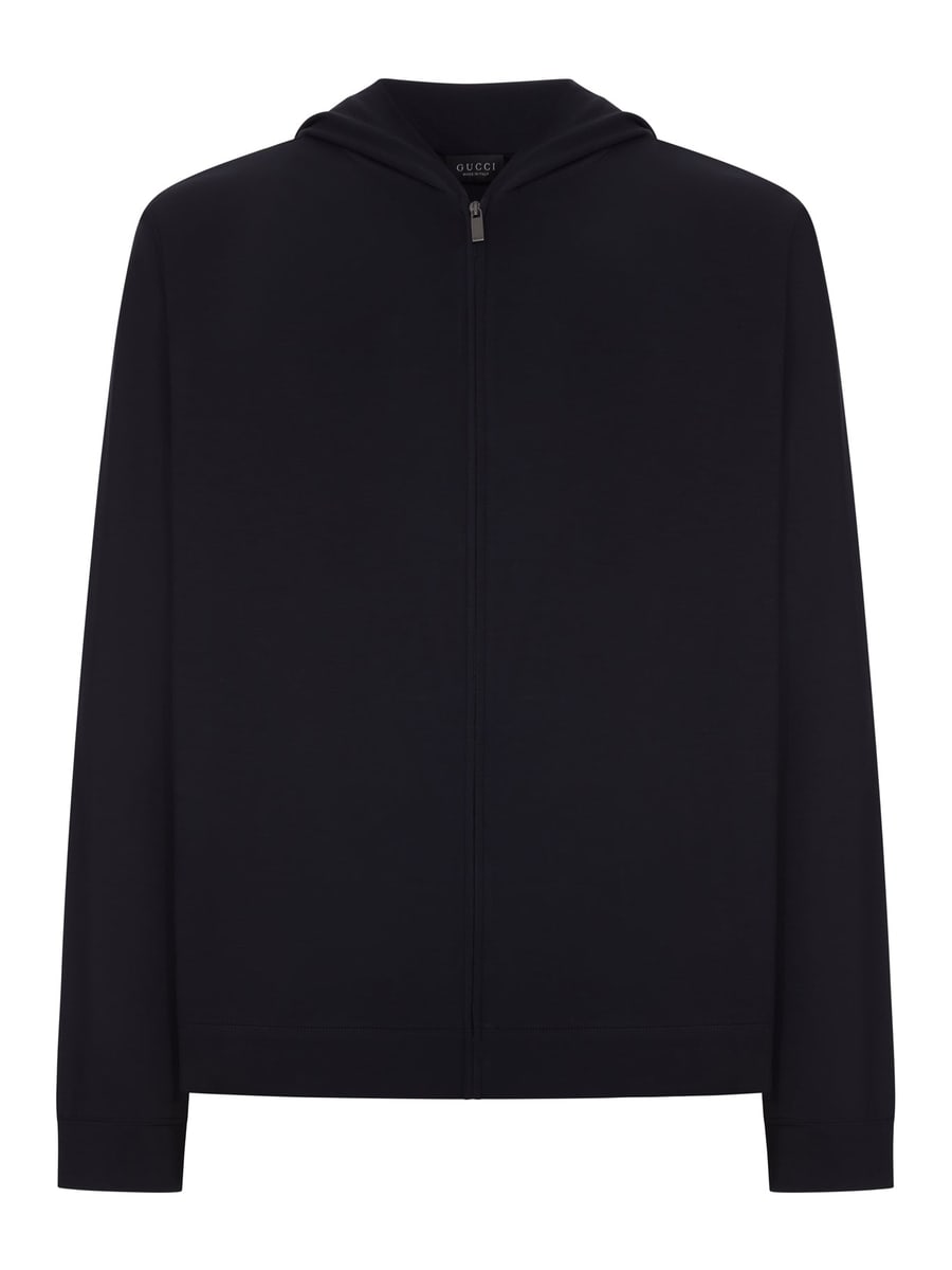 Gucci SOFT RAYON JERSEY ZIP-UP JACKET