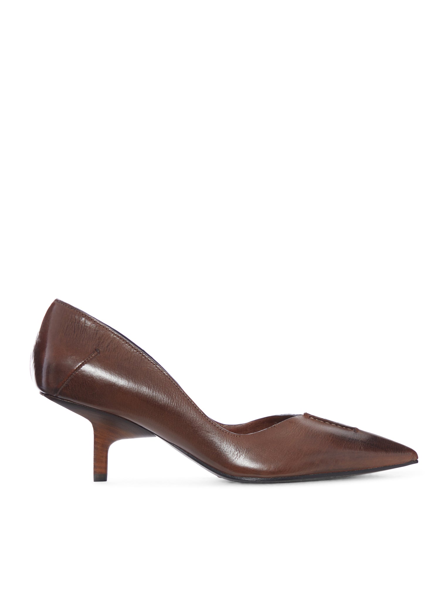 Capasa Milano LOW-HEEL LEATHER PUMPS