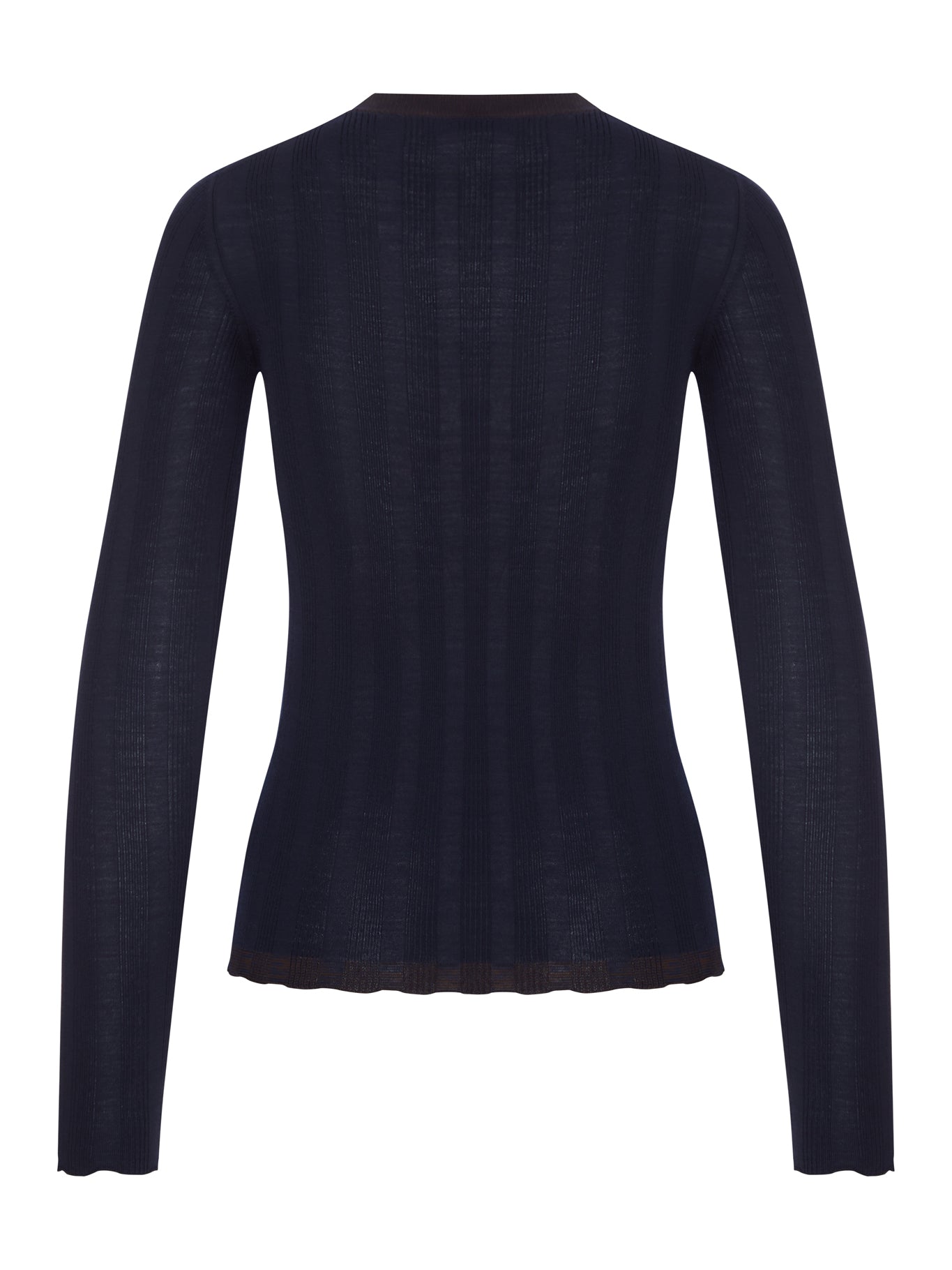 Prada RIBBED KNIT TOP WITH LOGO, view 2