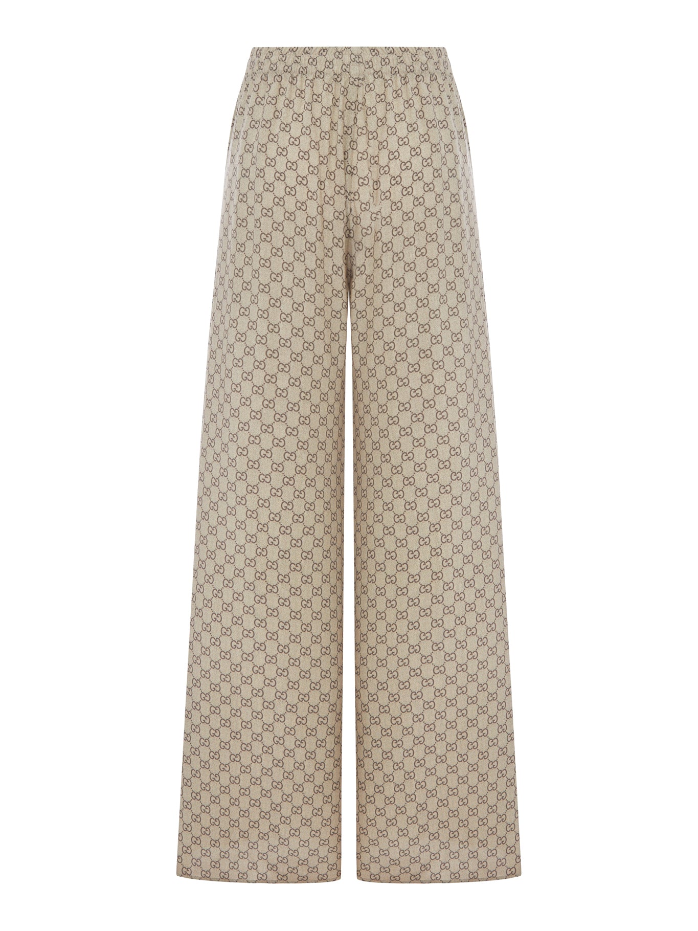 Gucci PRINTED SILK LEISURE TROUSERS, view 2