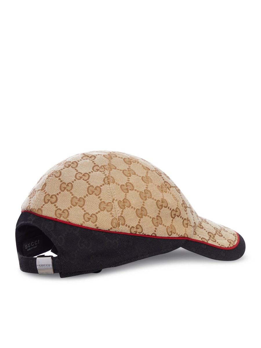 Gucci GG COTTON FABRIC BASEBALL CAP, view 3