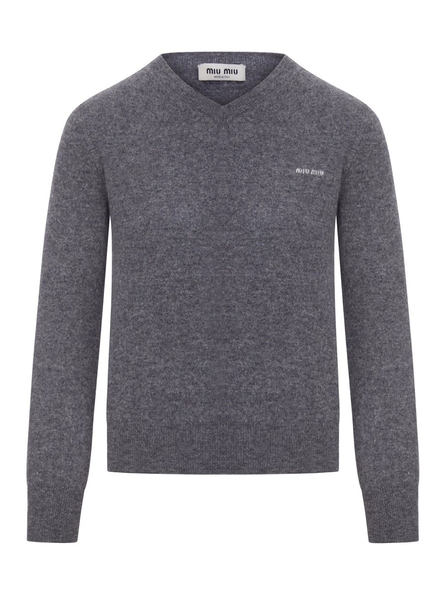 Miu Miu V-NECK WOOL SWEATER