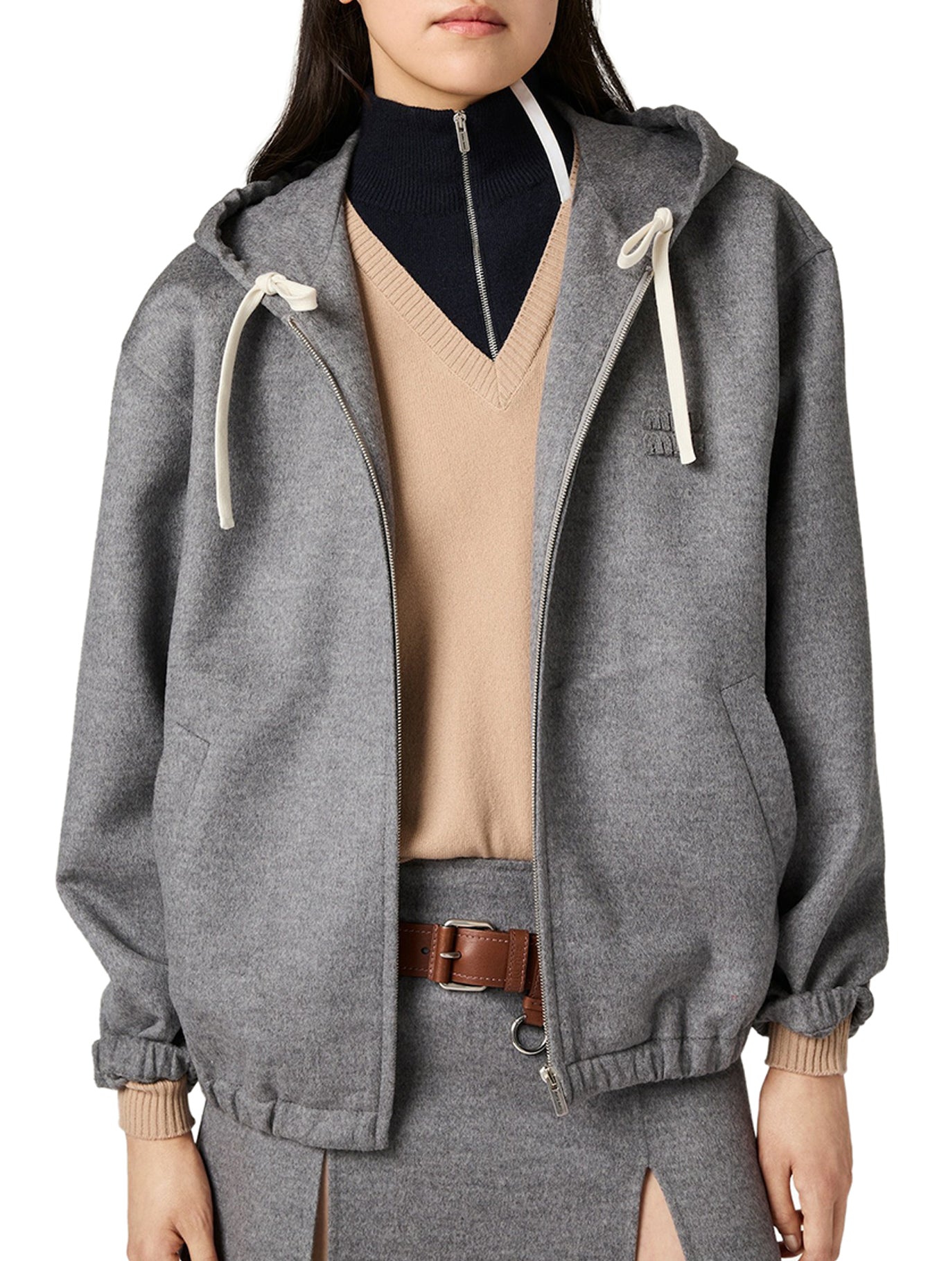 Miu Miu CASHMERE HIGH NECK SWEATER, view 2