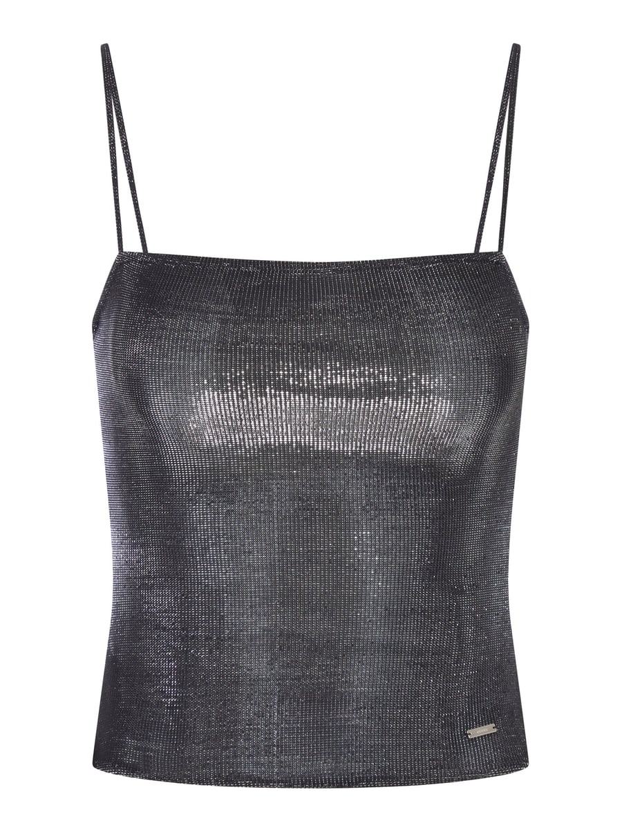 Gucci JERSEY TOP WITH IRIDESCENT EFFECT