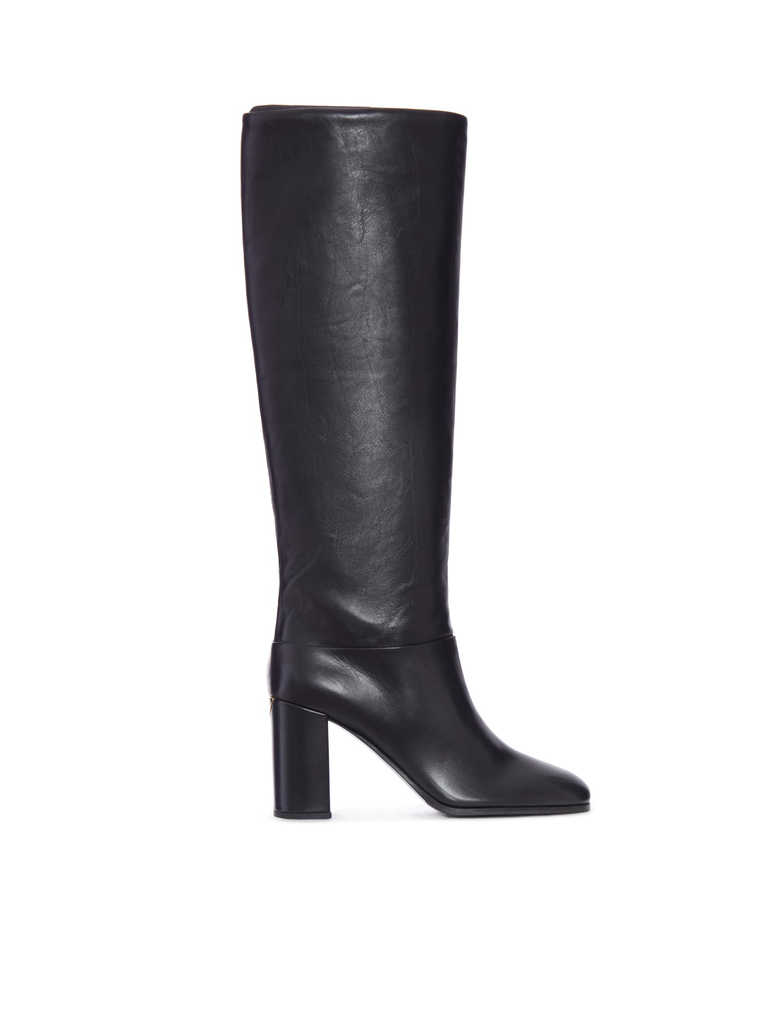 Prada LEATHER HEEL BOOTS