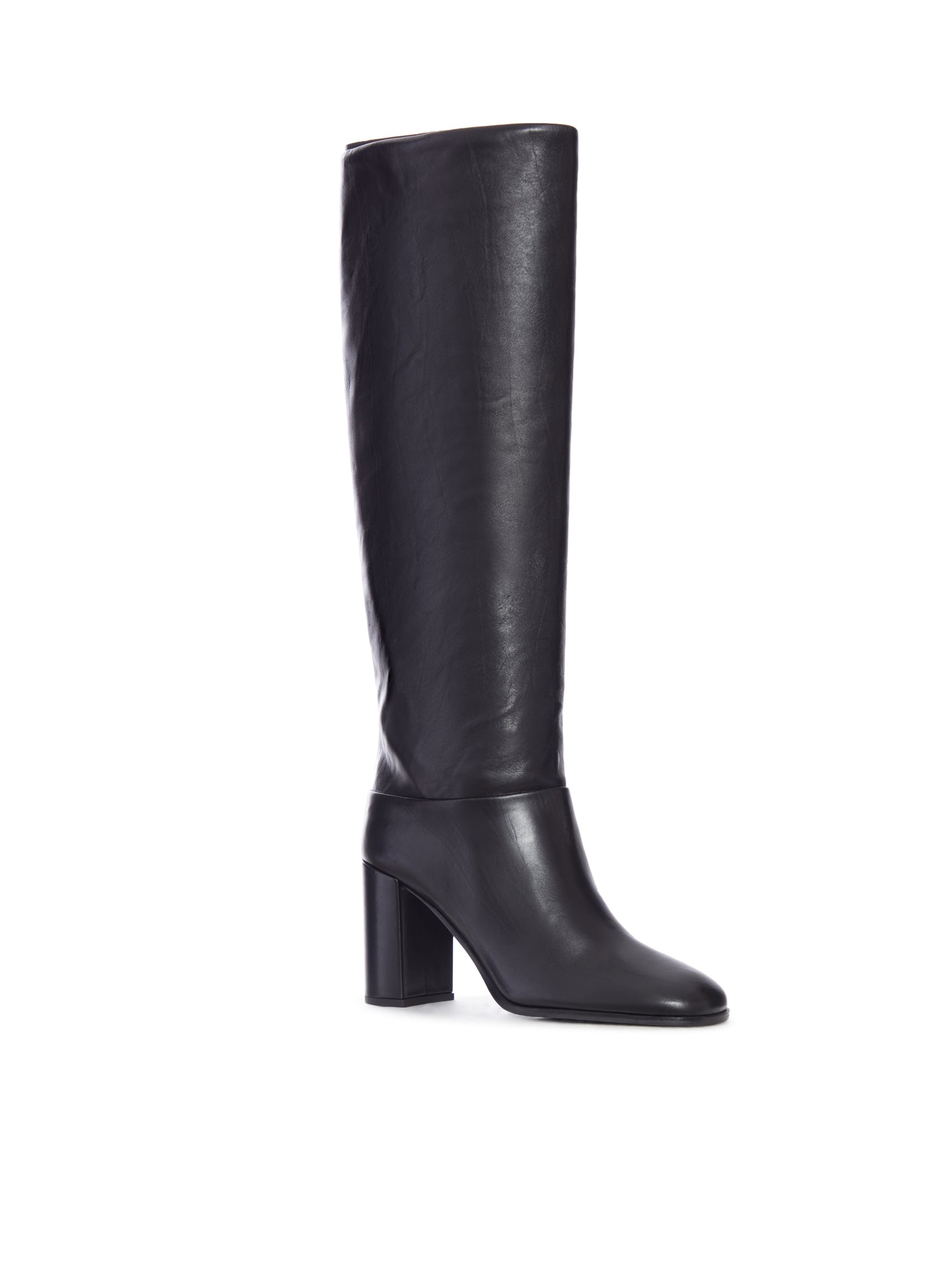 Prada LEATHER HEEL BOOTS, view 2