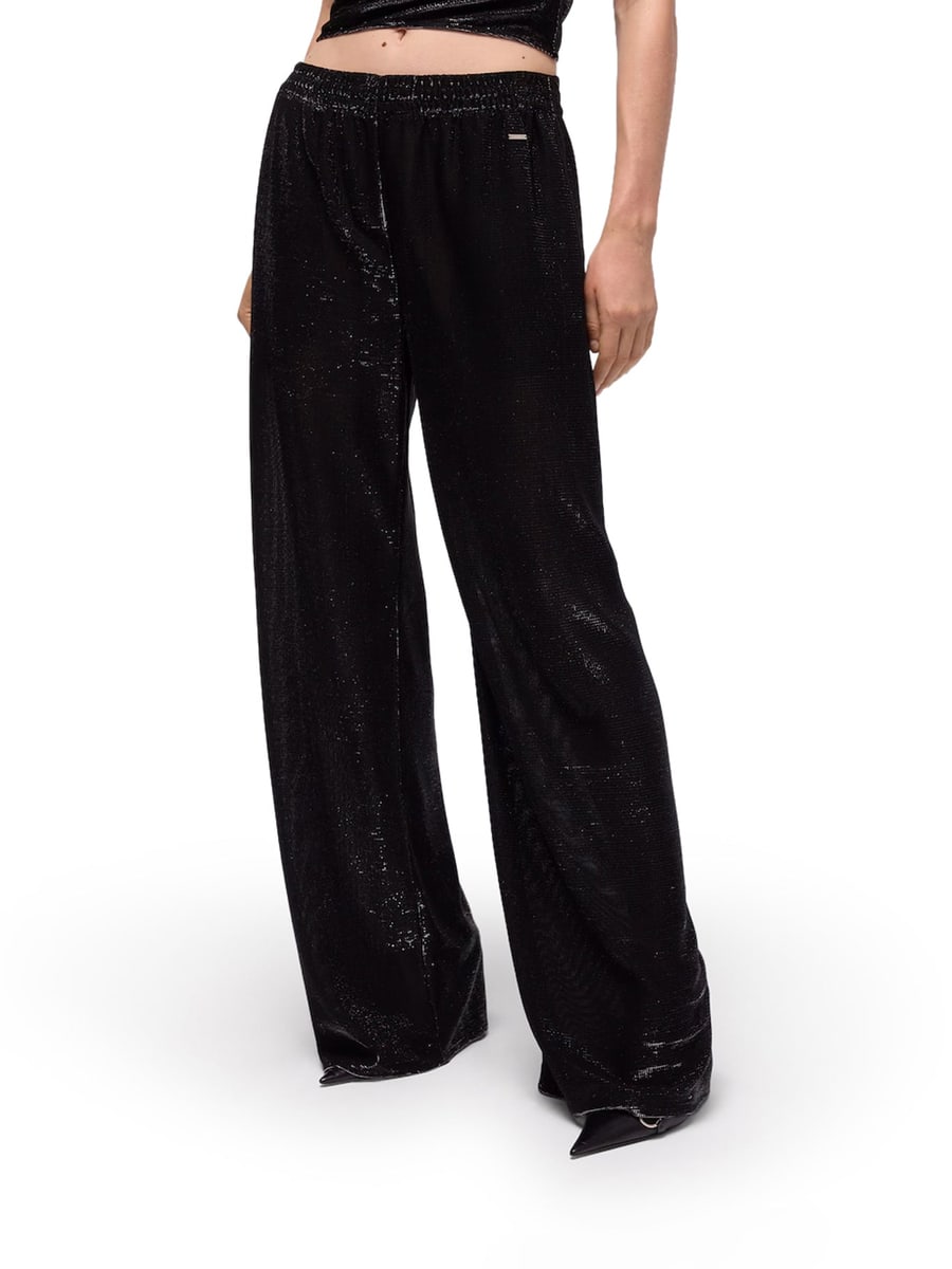 Gucci IRIDESCENT-EFFECT JERSEY TROUSERS, view 4