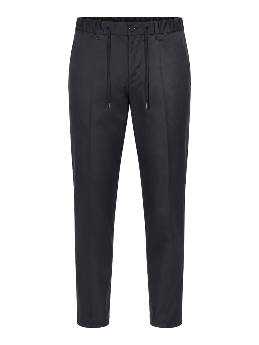 Herno TECHNICAL FABRIC TROUSERS WITH DRAWSTRING
