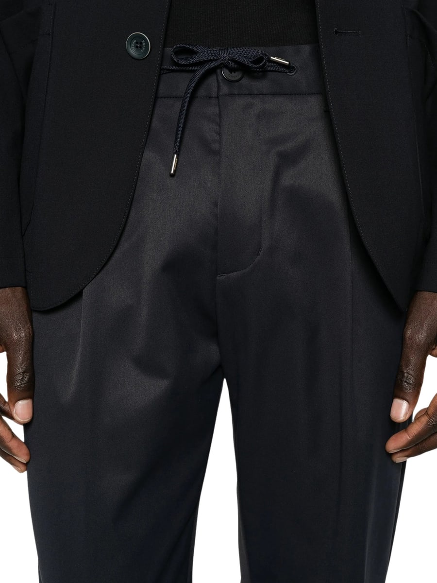 Herno TECHNICAL FABRIC TROUSERS WITH DRAWSTRING, view 5