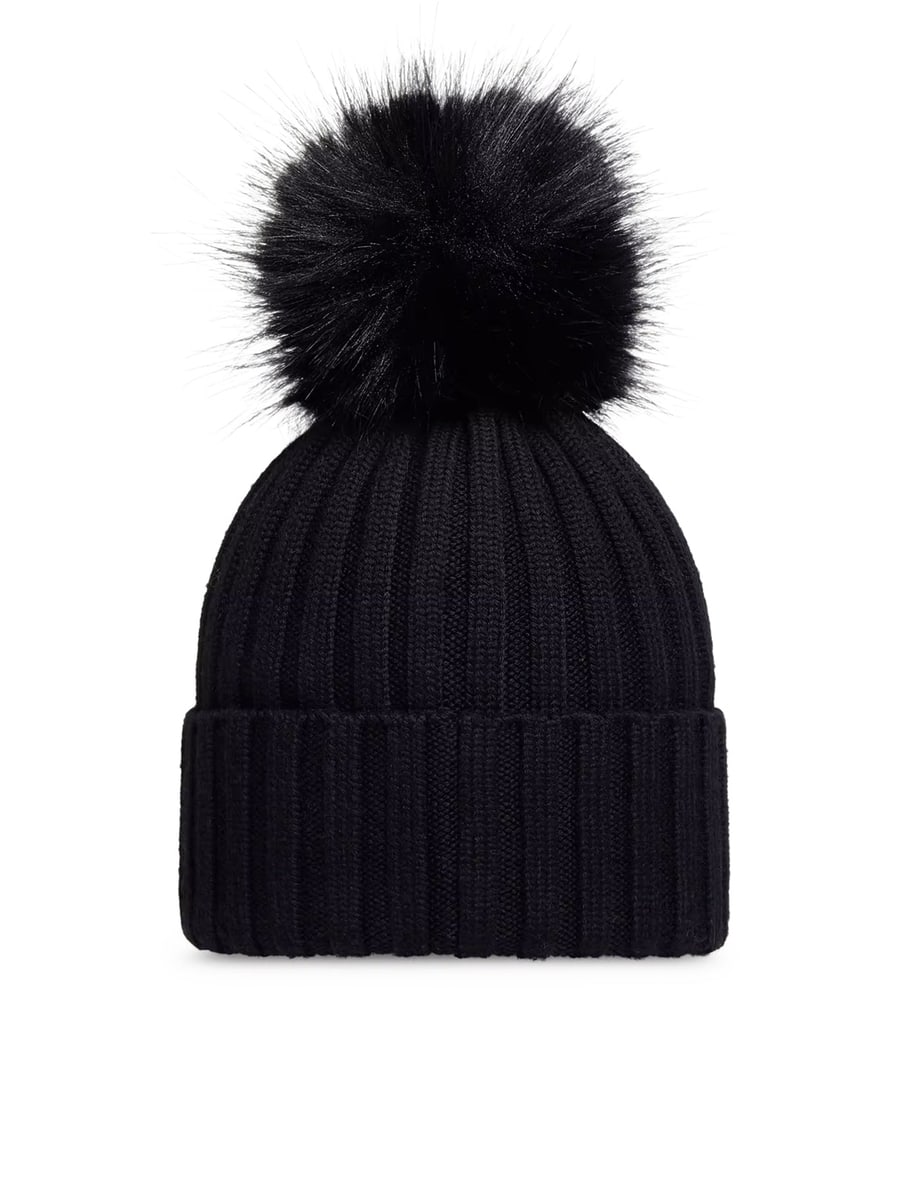 Moncler WOOL HAT WITH POM POM, view 2