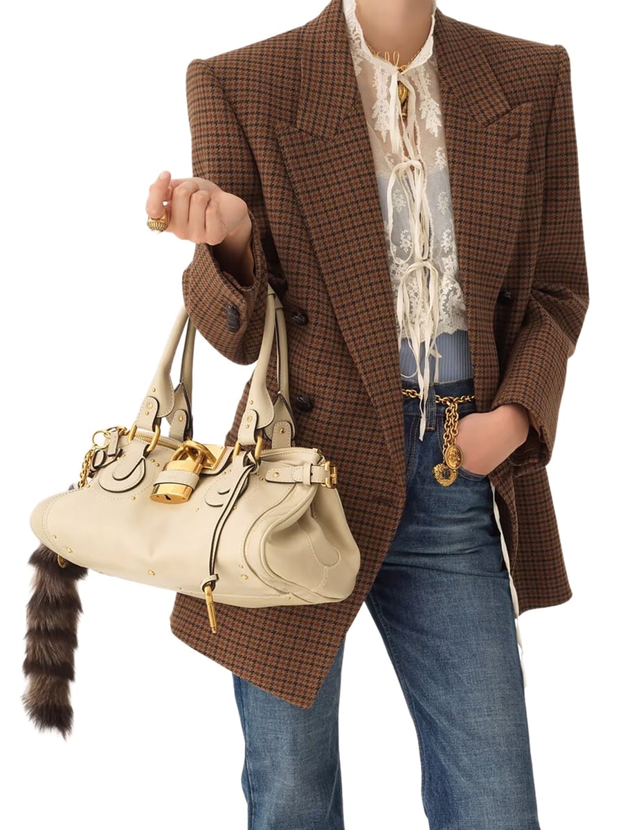 Chloé PADDINGTON BAG IN GRENADE LEATHER, view 2