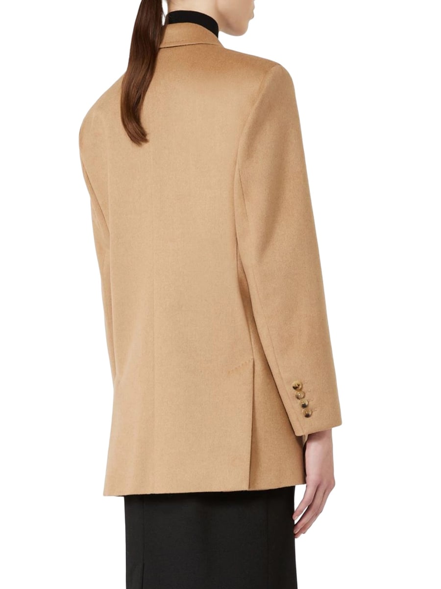 Max Mara OLIMPIA JACKET IN CAMEL SABLE, view 4
