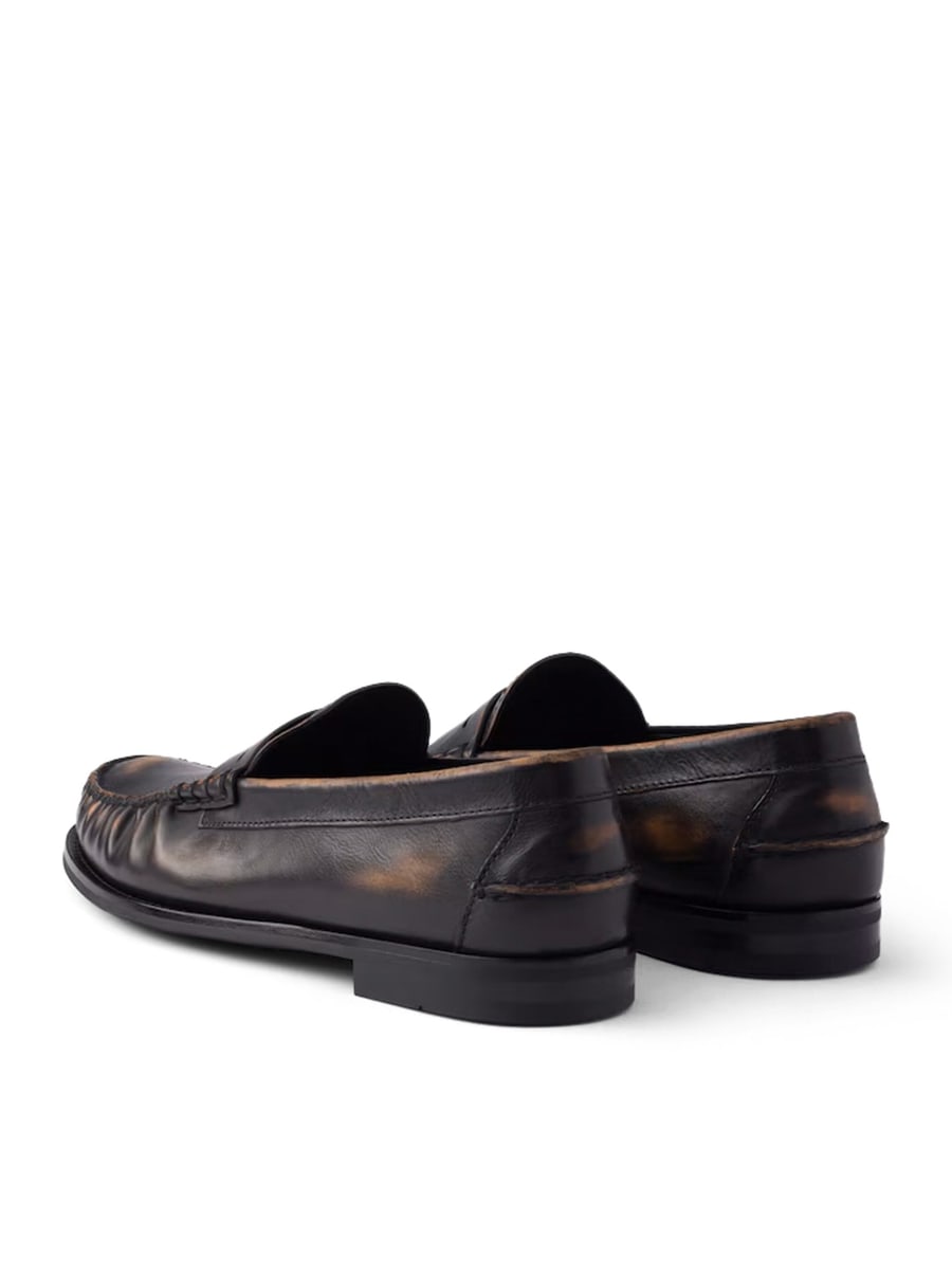 Prada ANTIQUE LEATHER LOAFERS, view 4