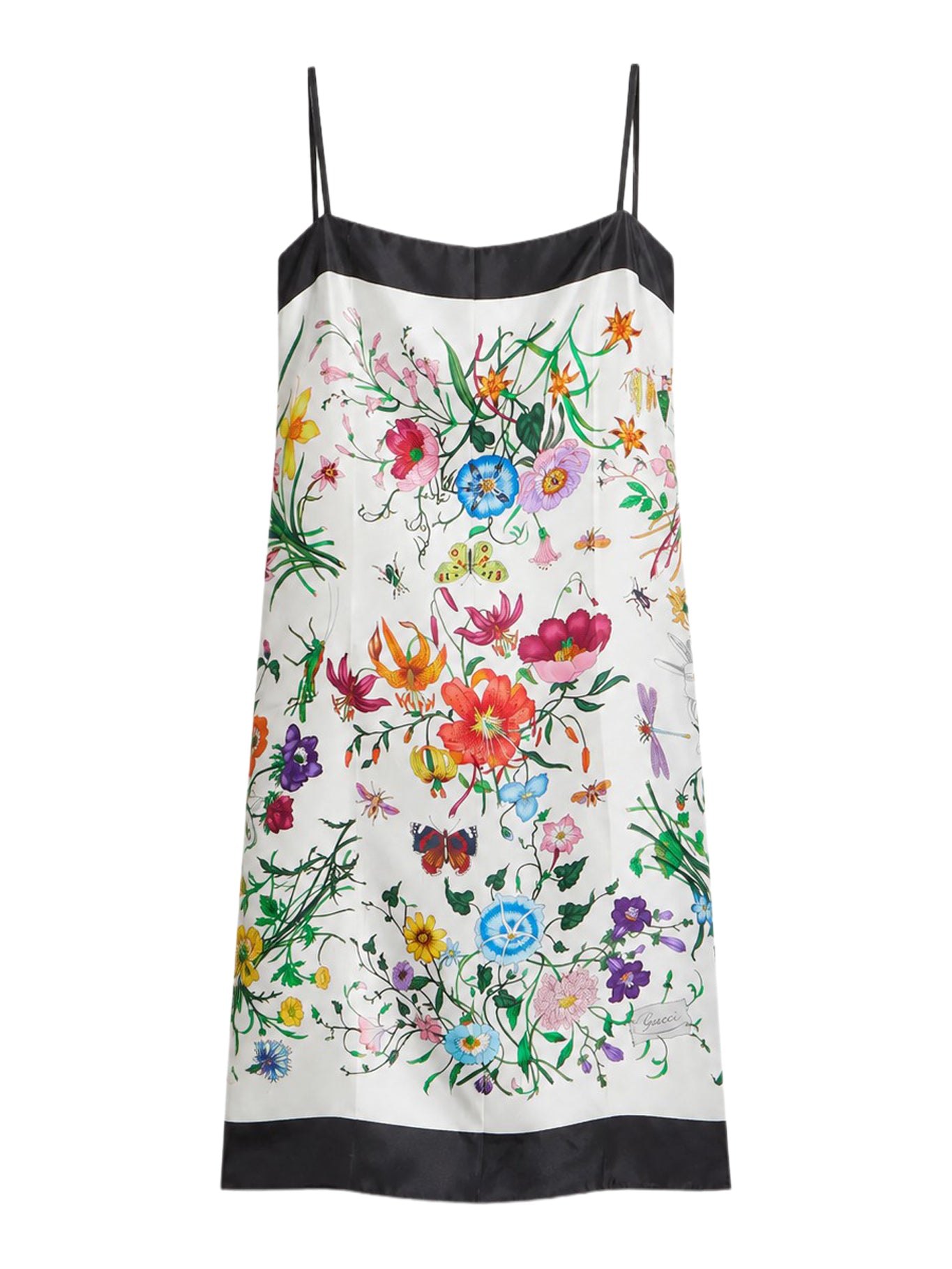 Gucci PRINTED SILK TWILL DRESS