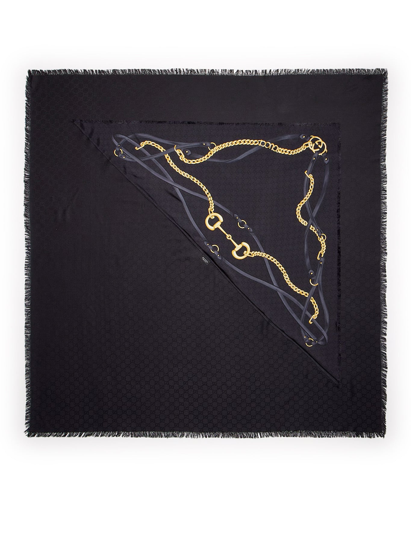 Gucci GG WOOL SILK JACQUARD CAPE