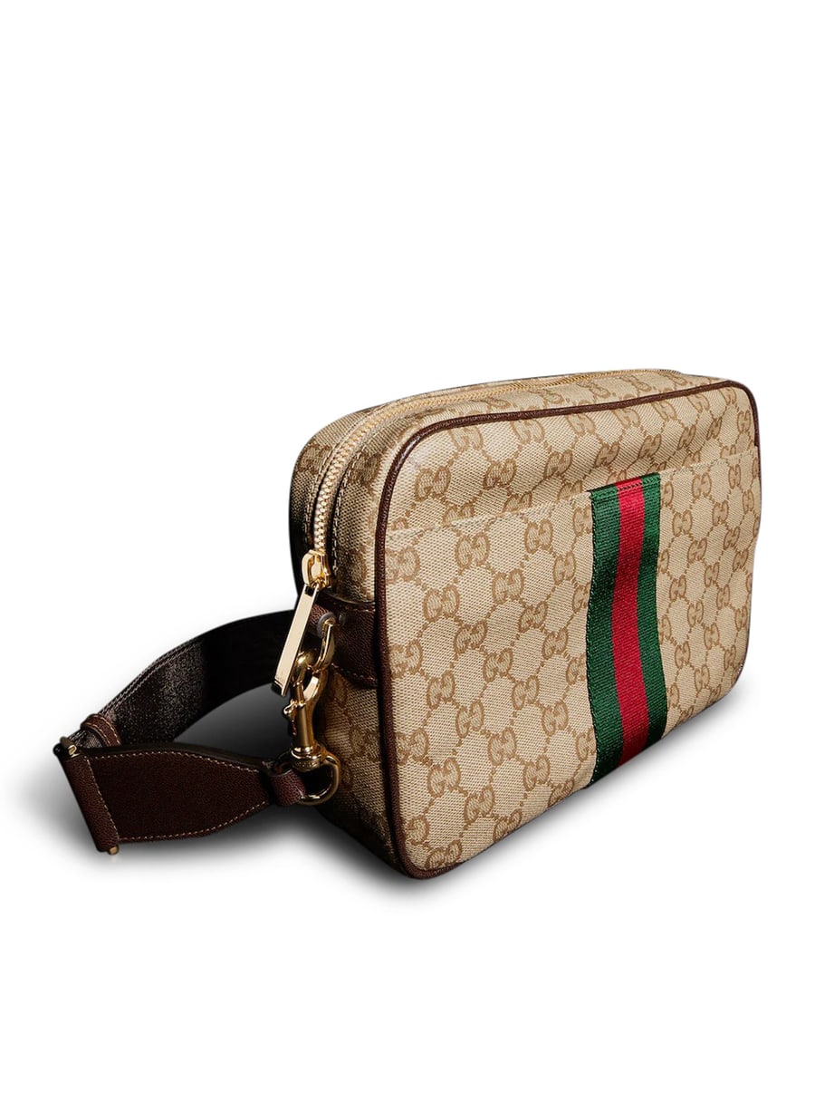 Gucci SMALL SHOULDER BAG WITH WEB, view 2