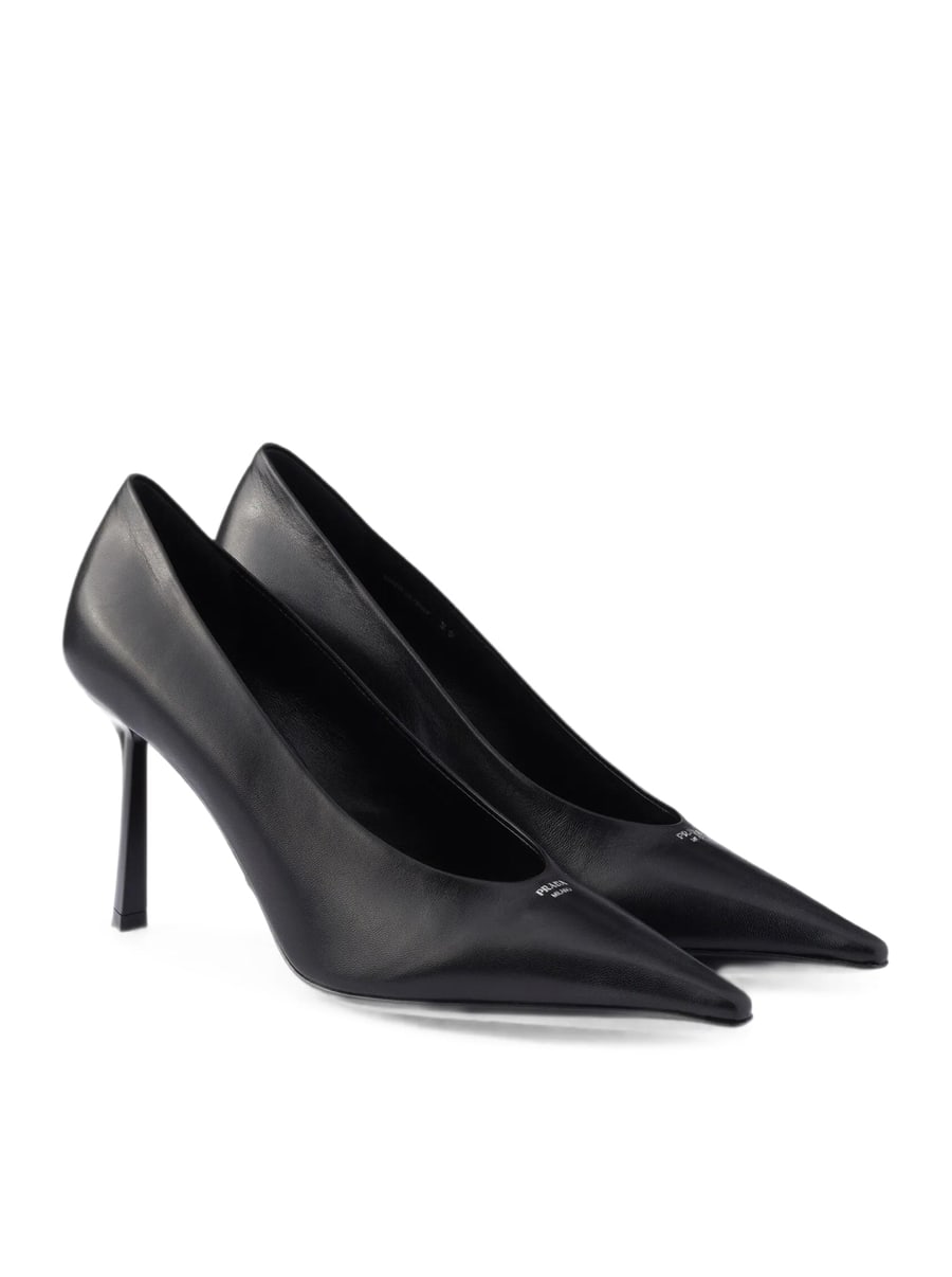 Prada POINTED PUMP IN SMOOTH LEATHER, view 2