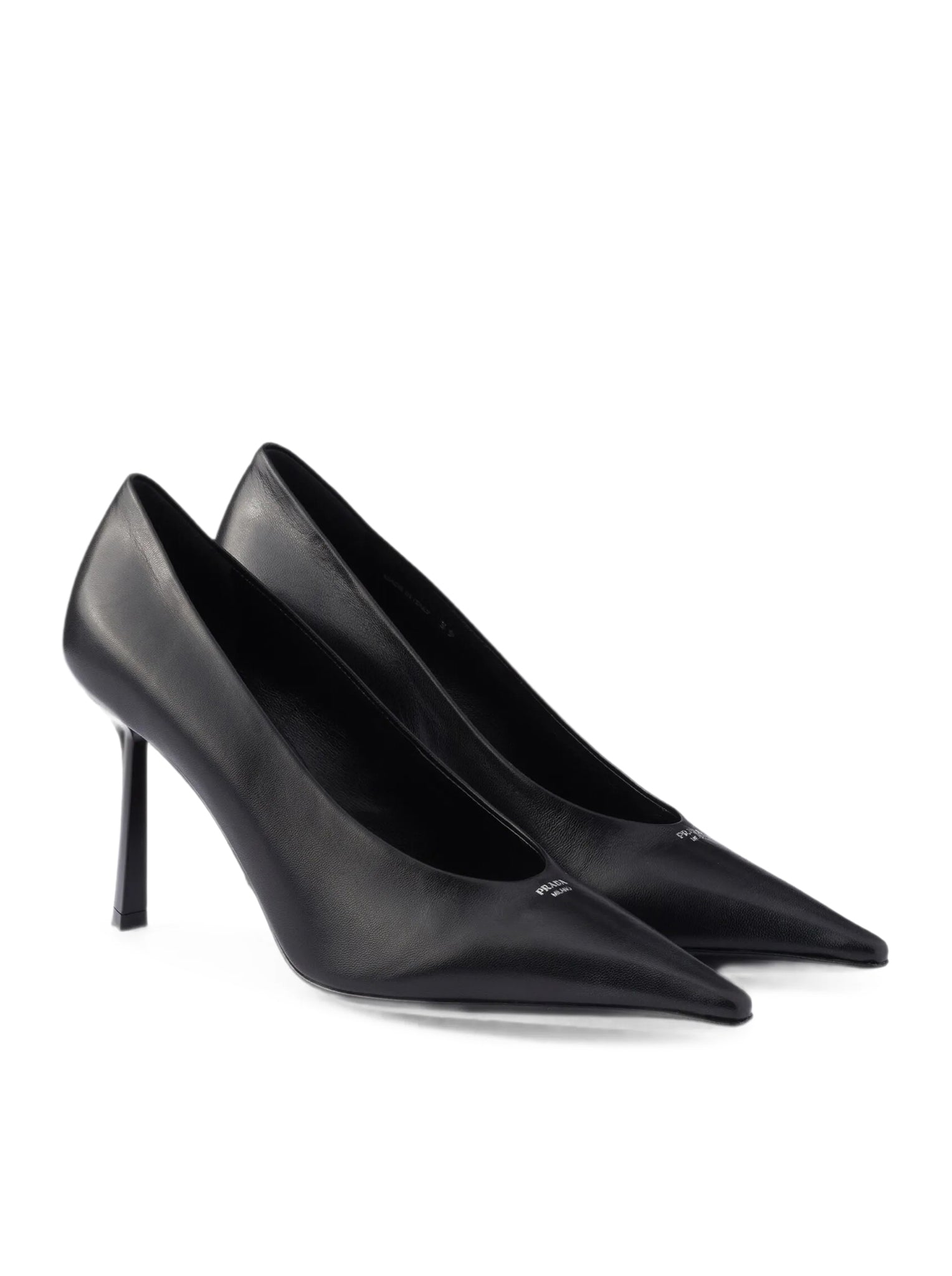 Prada POINTED PUMP IN SMOOTH LEATHER, view 2