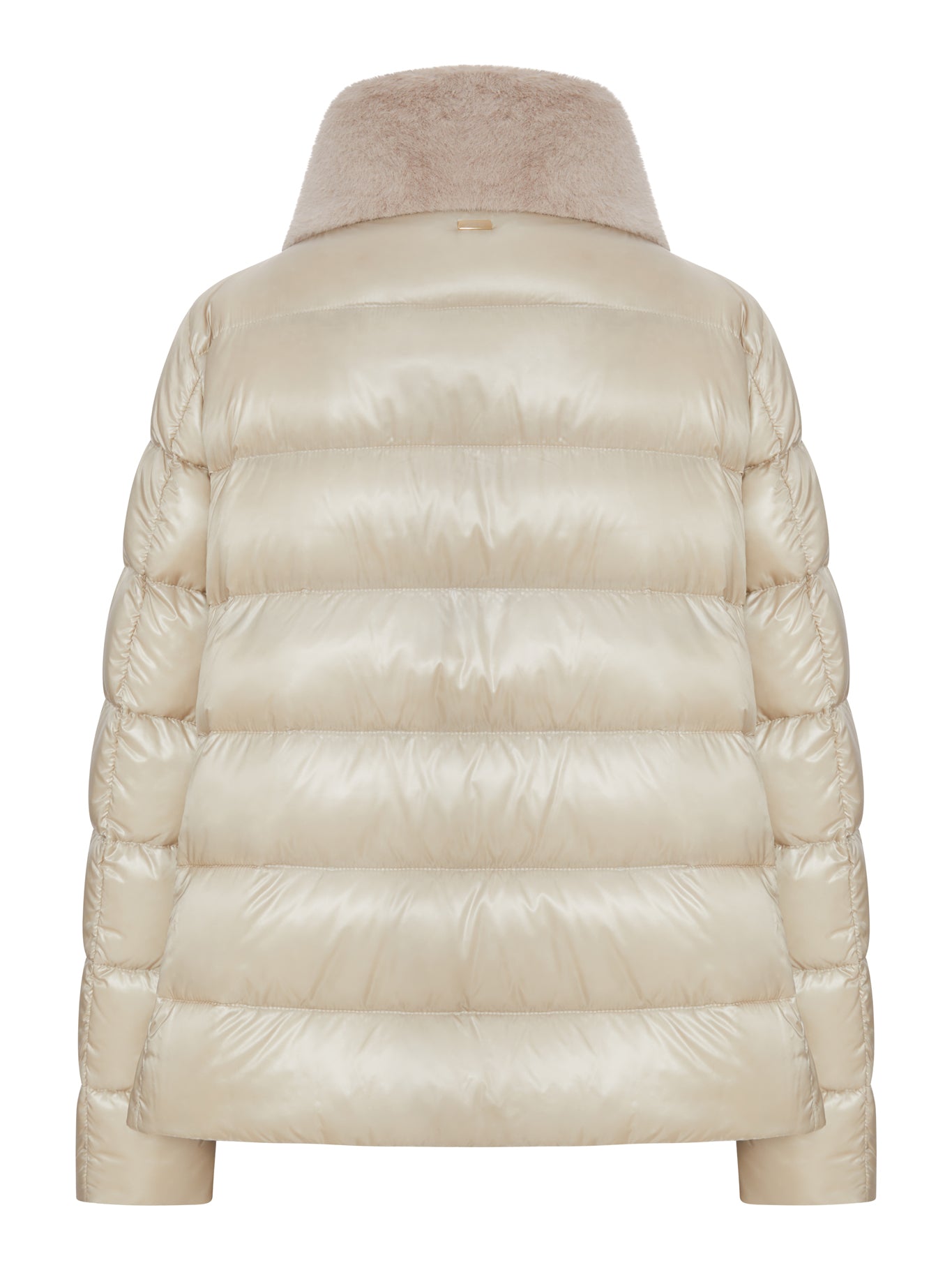 Herno PUFFER JACKET WITH FAUX FUR PANEL, view 2