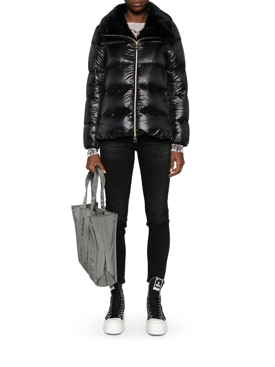 Herno SHINY DOWN JACKET WITH FUR COLLAR, view 2