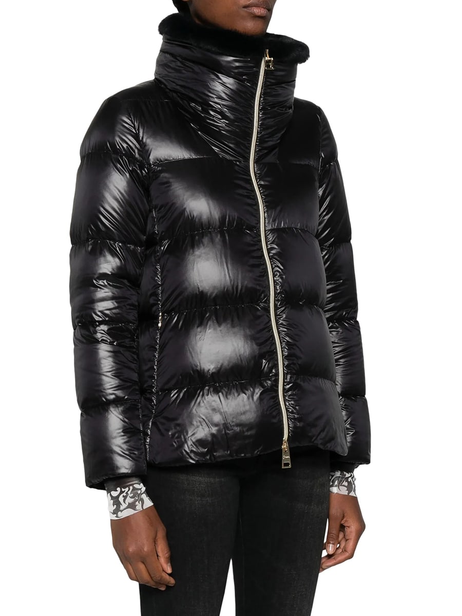 Herno SHINY DOWN JACKET WITH FUR COLLAR, view 3