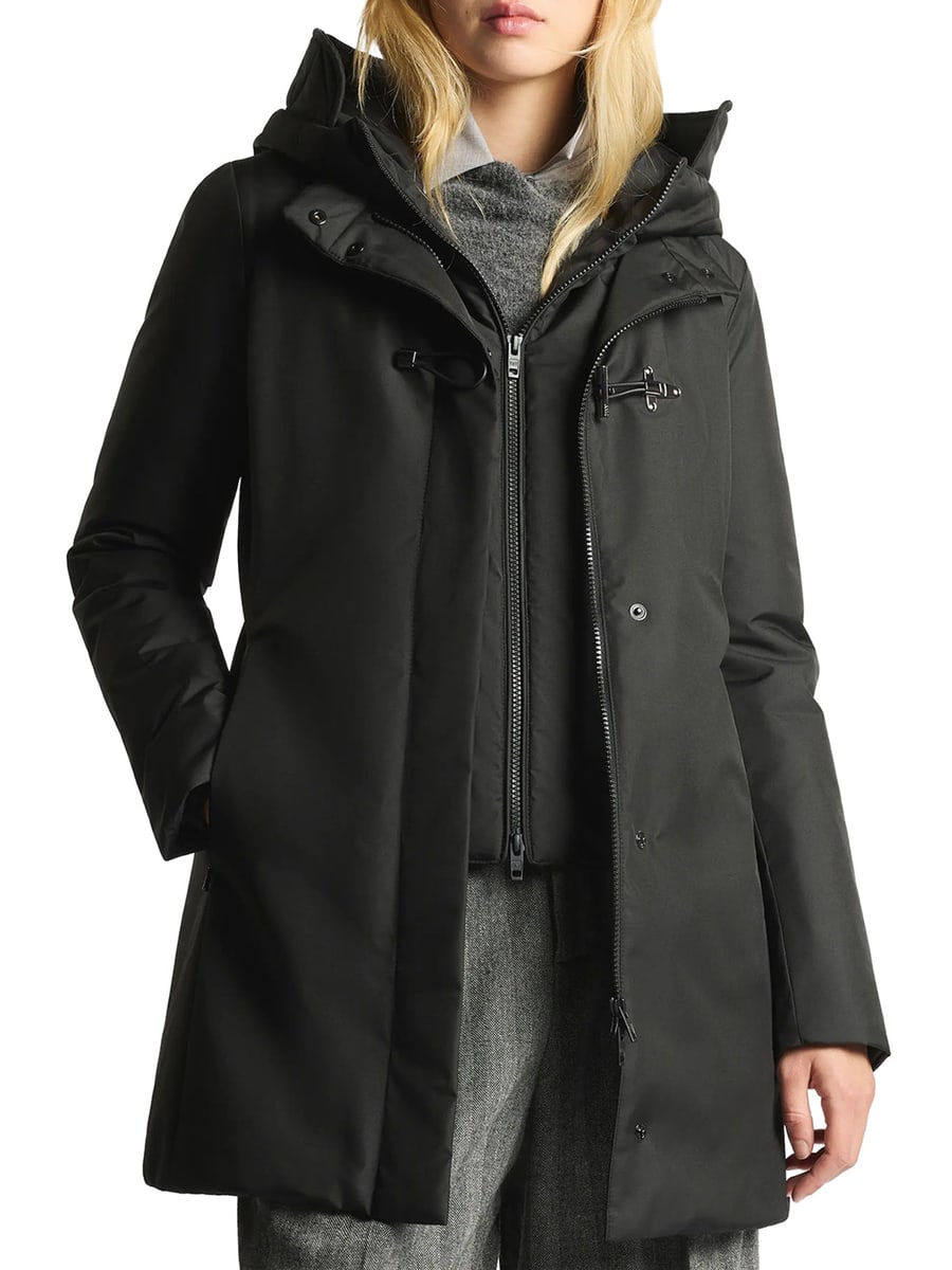 Fay Archive TOGGLE COAT IN TECHNICAL GABARDINE, view 3