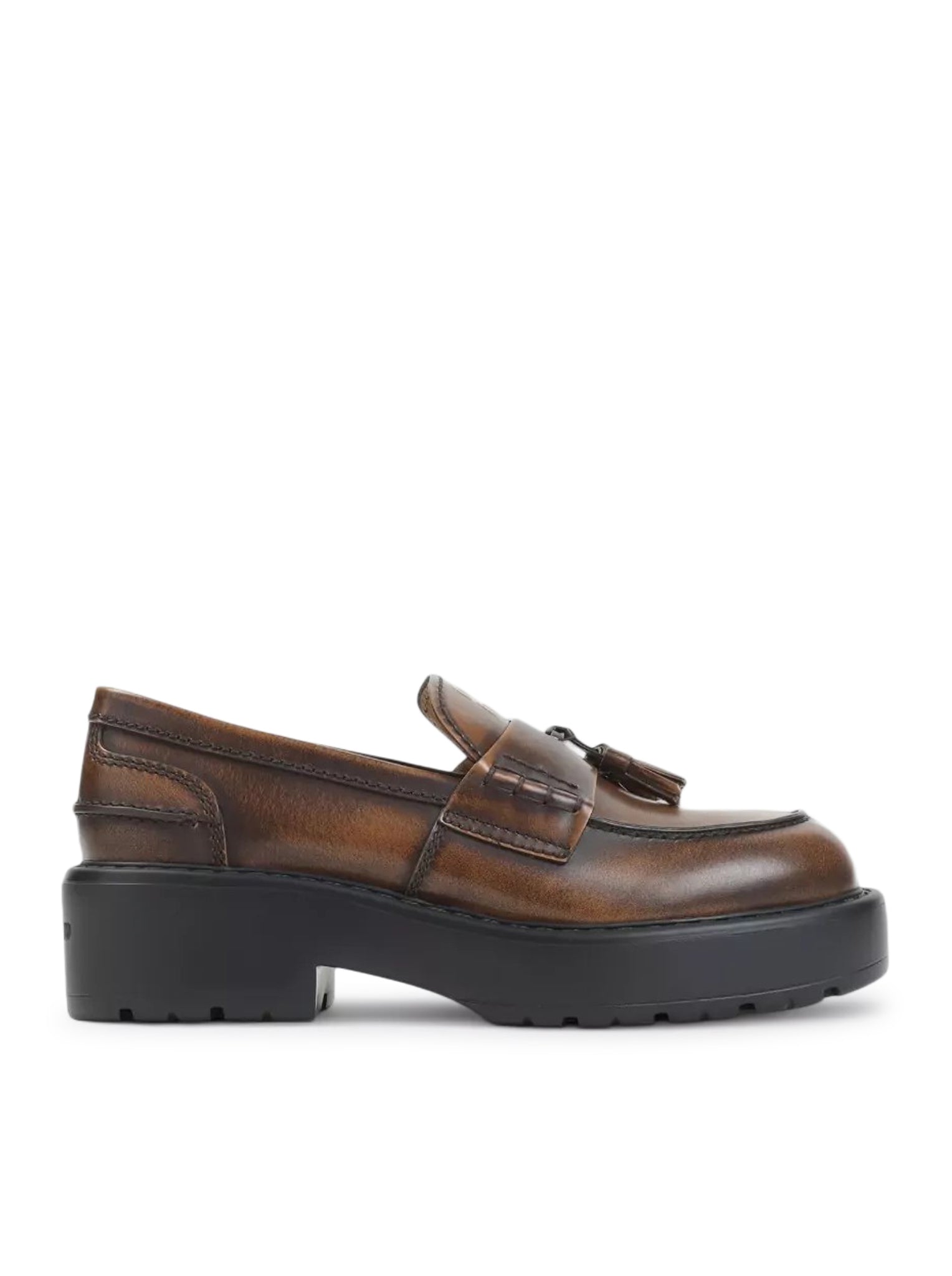 Miu Miu SMOOTH LEATHER LOAFERS WITH TASSELS