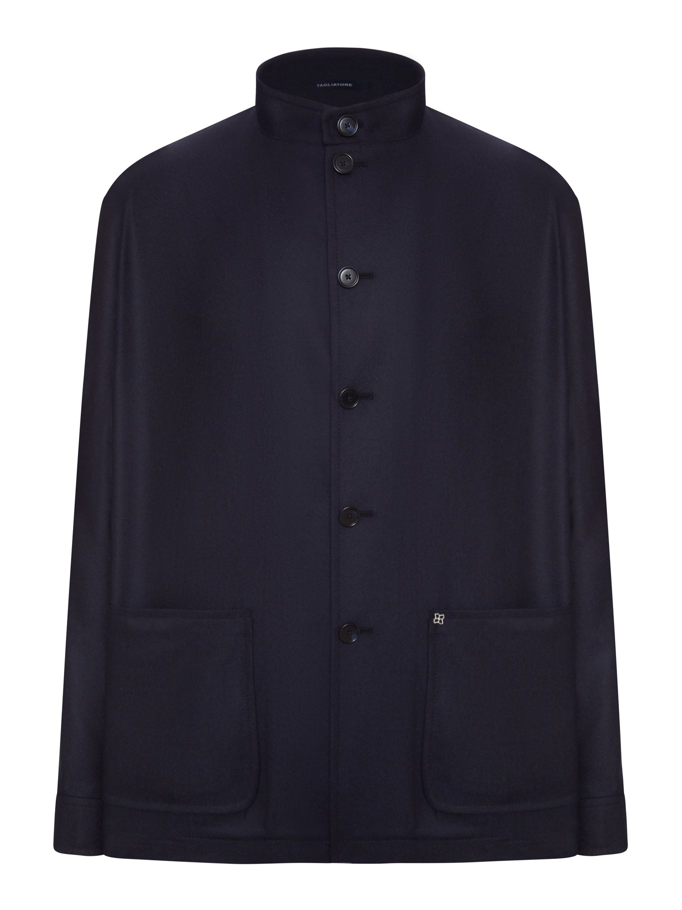 Tagliatore WOOL BLOUSON WITH MANDARIN COLLAR