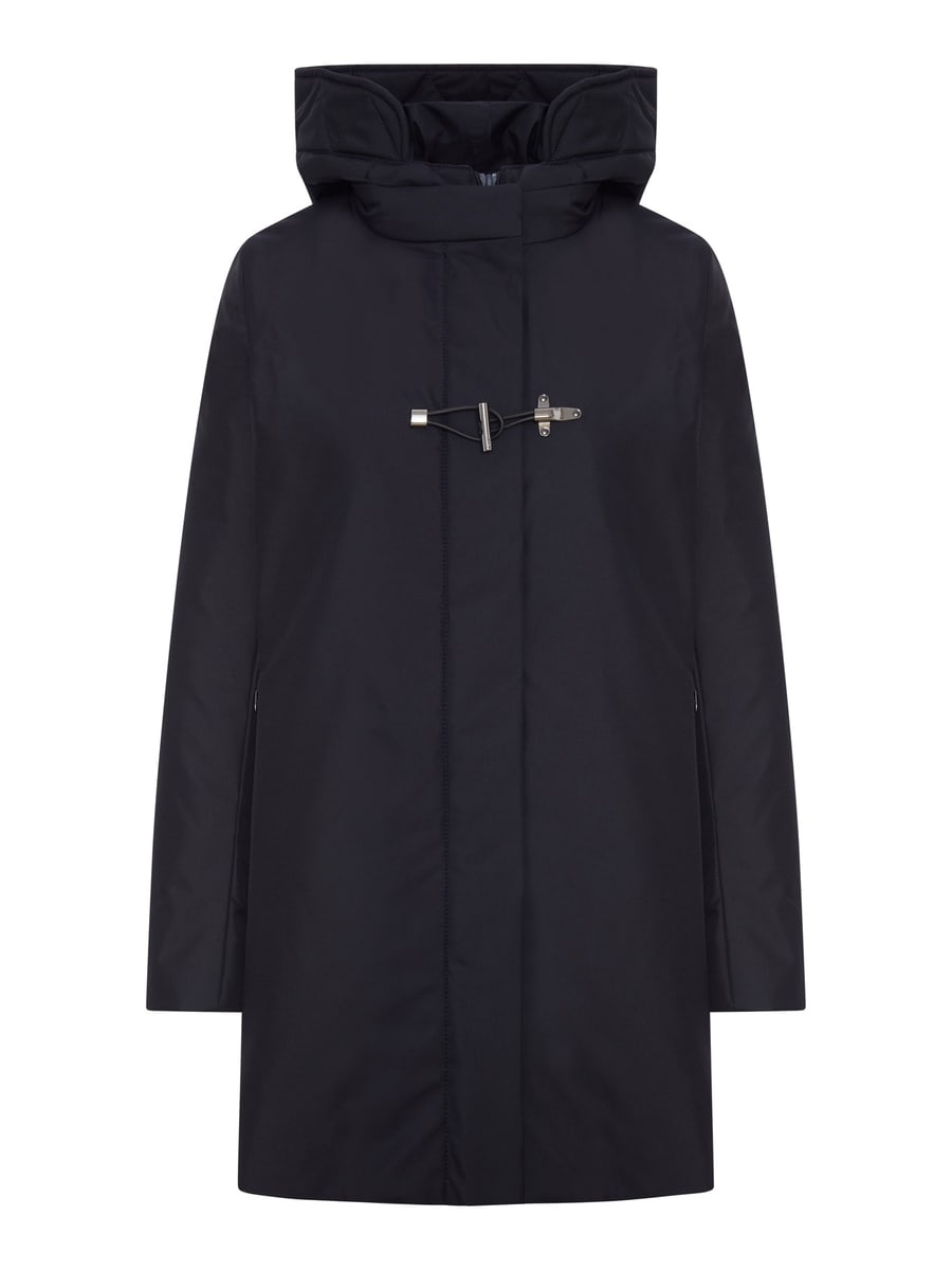 Fay Archive TOGGLE COAT IN TECHNICAL GABARDINE