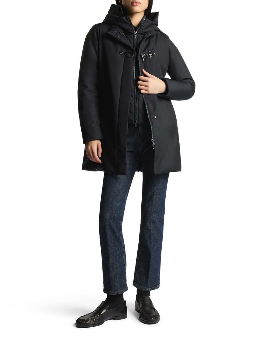 Fay Archive TOGGLE COAT IN TECHNICAL GABARDINE, view 2