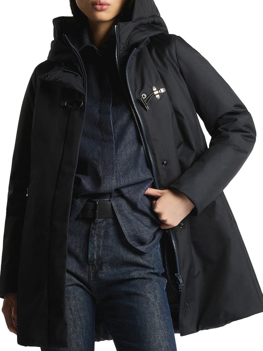 Fay Archive TOGGLE COAT IN TECHNICAL GABARDINE, view 3