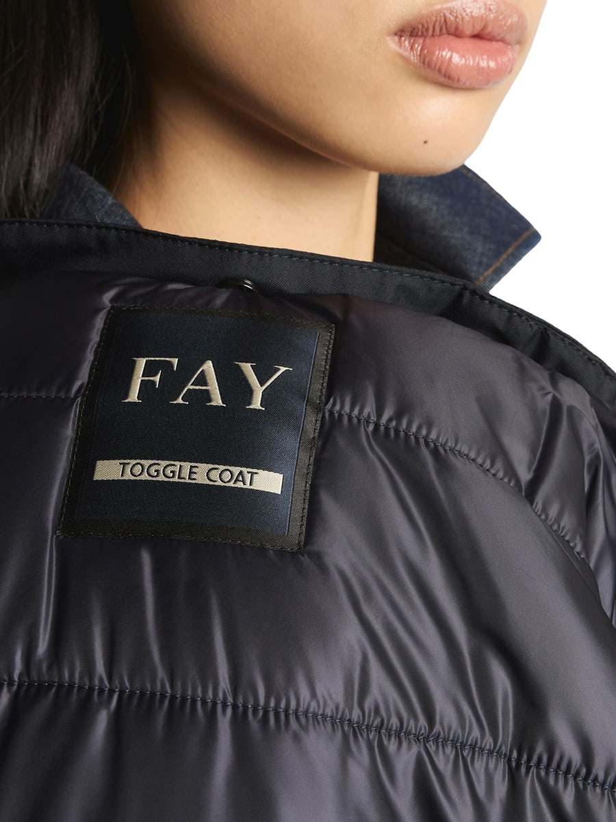 Fay Archive TOGGLE COAT IN TECHNICAL GABARDINE, view 6
