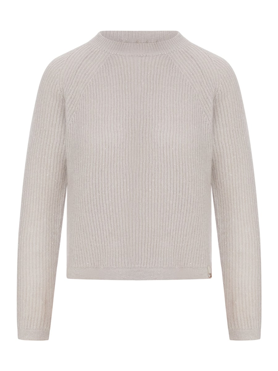 Herno RIBBED SWEATER IN WOOL AND MOHAIR BLEND