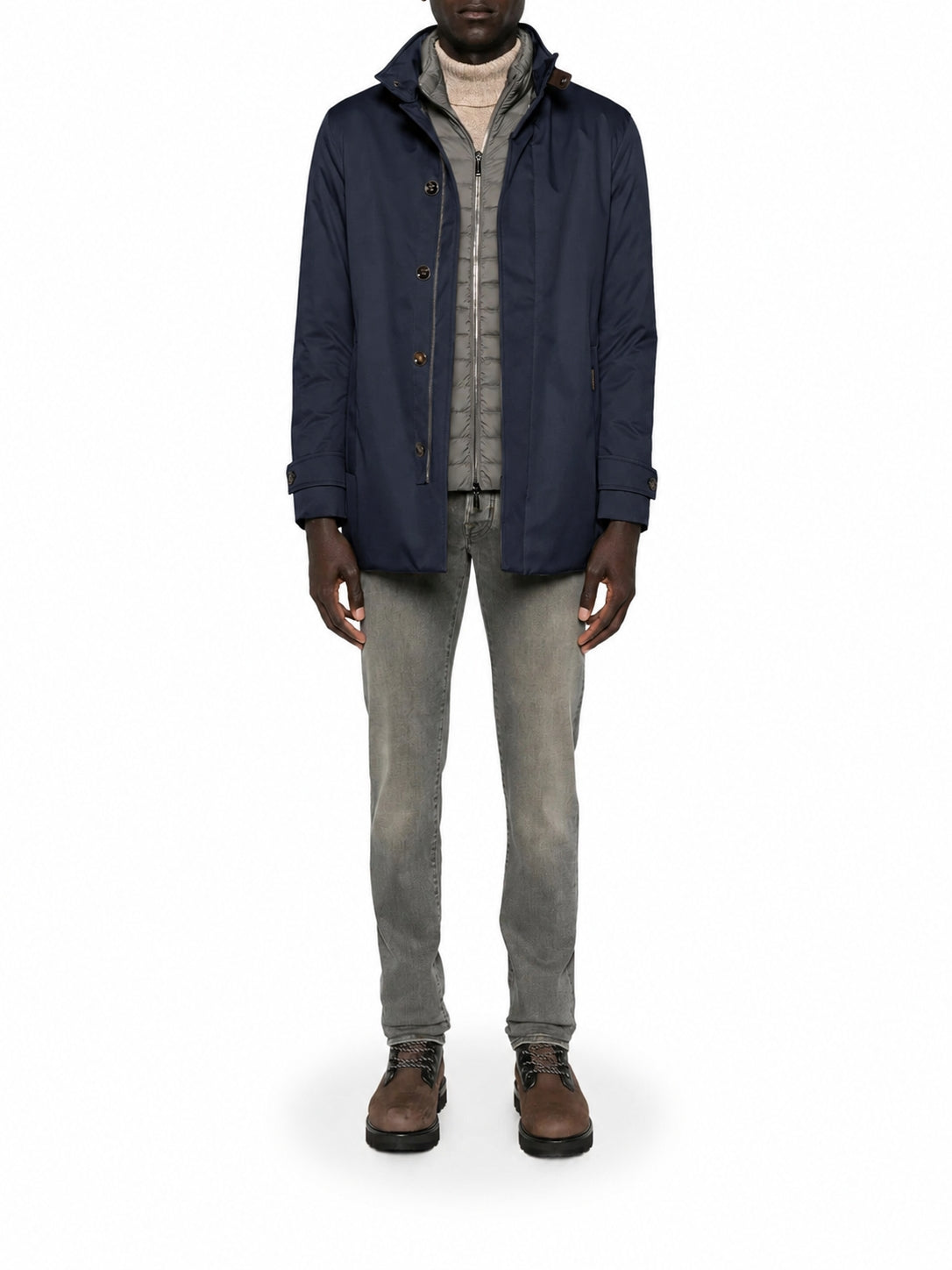 Moorer REIS-ADS JACKET IN TECHNICAL FABRIC WITH HIGH COLLAR, view 2
