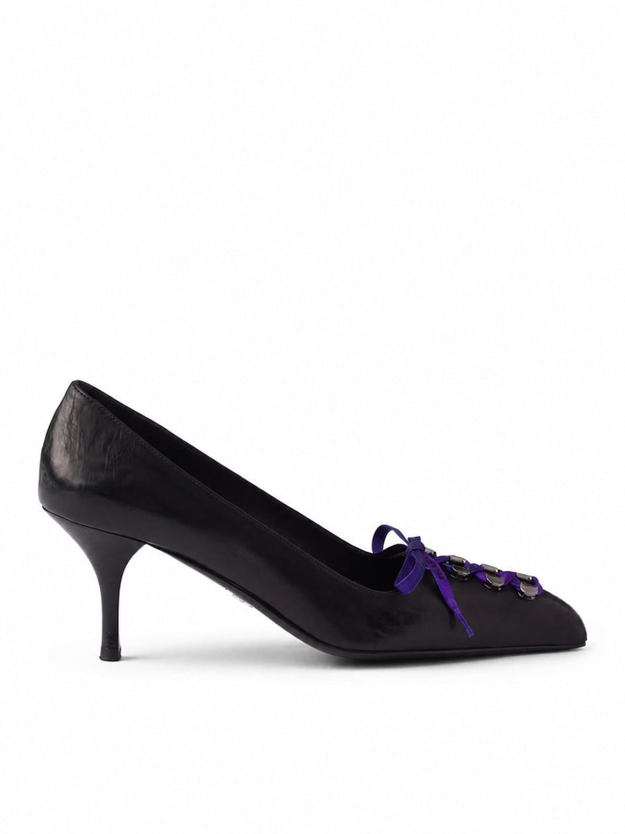 Prada DÉCOLLETÉ IN ANTIQUE EFFECT LEATHER