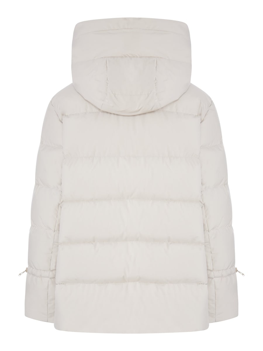 Moorer SHORT QUILTED NYLON DOWN JACKET WITH HOOD, view 2
