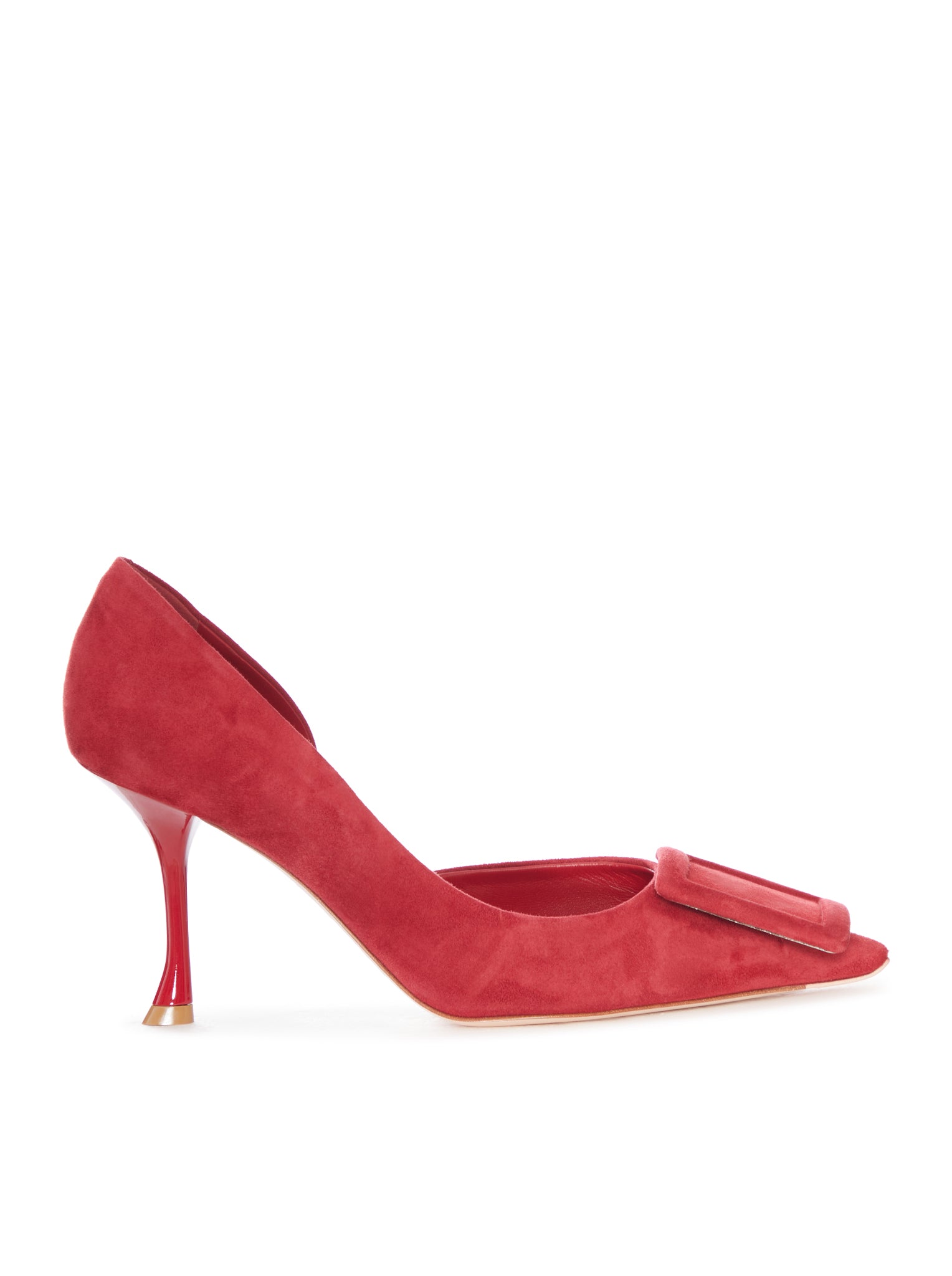 Roger Vivier SUEDE PUMPS WITH BOW AND STILETTO HEEL