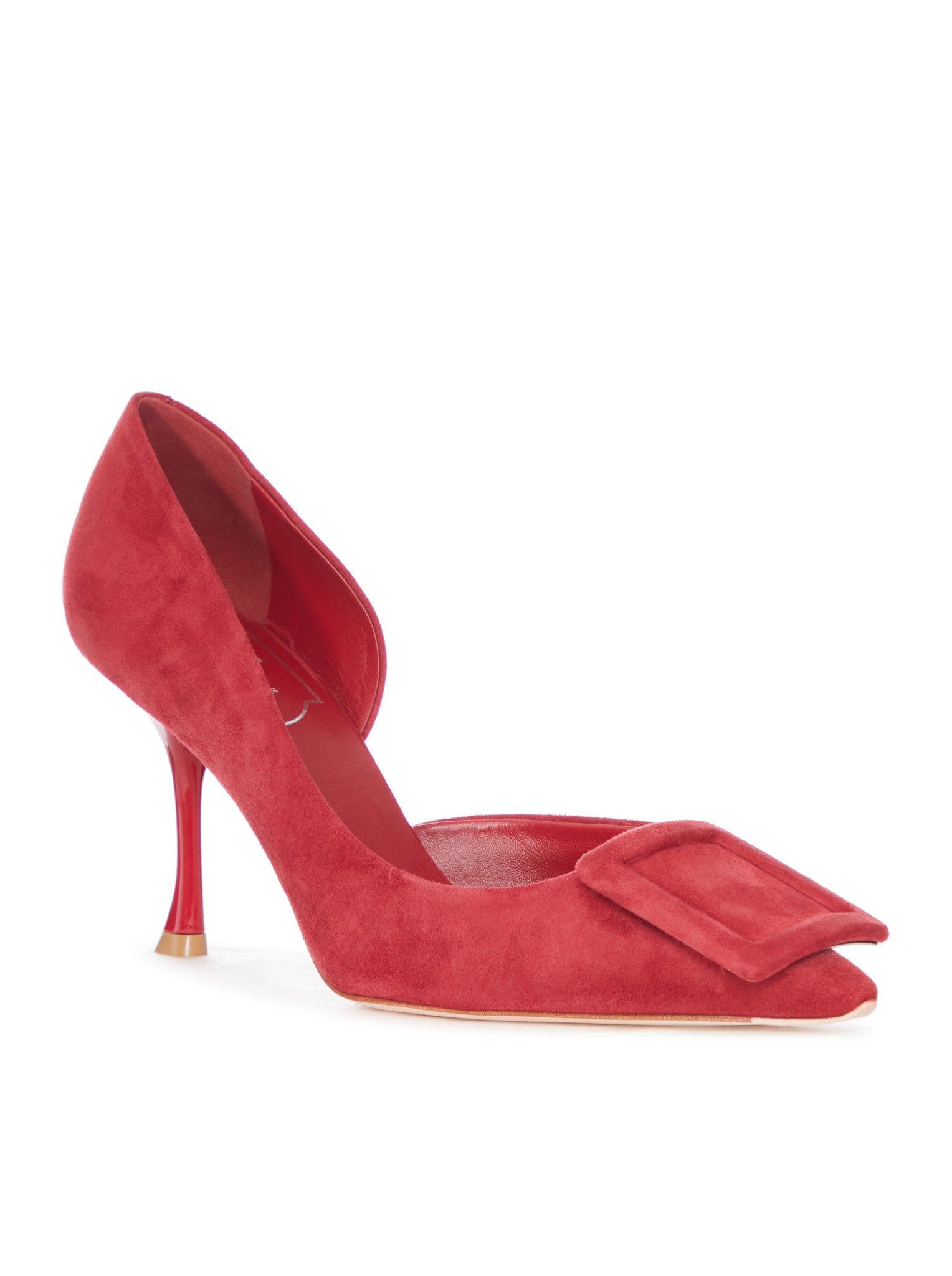 Roger Vivier SUEDE PUMPS WITH BOW AND STILETTO HEEL, view 2