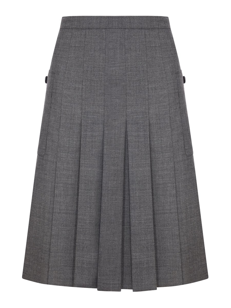 Prada PLEATED MAT SKIRT