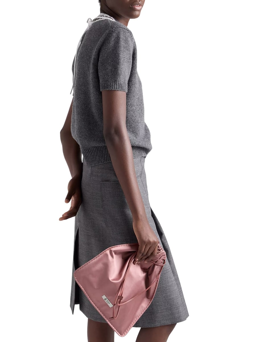 Prada PLEATED MAT SKIRT, view 4
