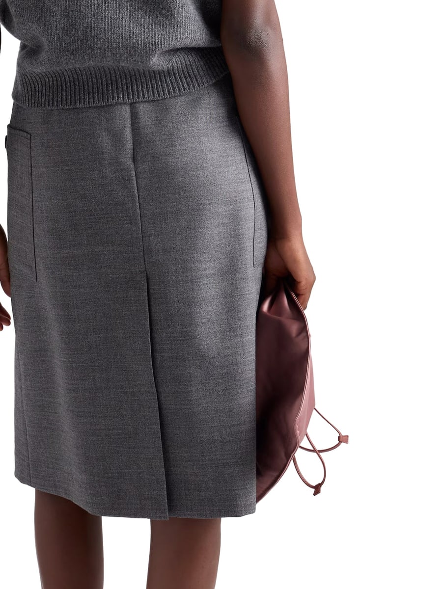 Prada PLEATED MAT SKIRT, view 6