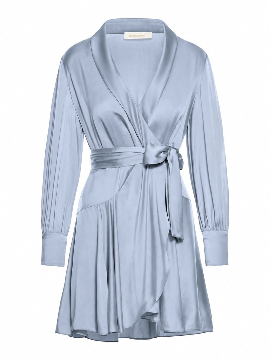 Zimmermann SILK WRAP MINI DRESS