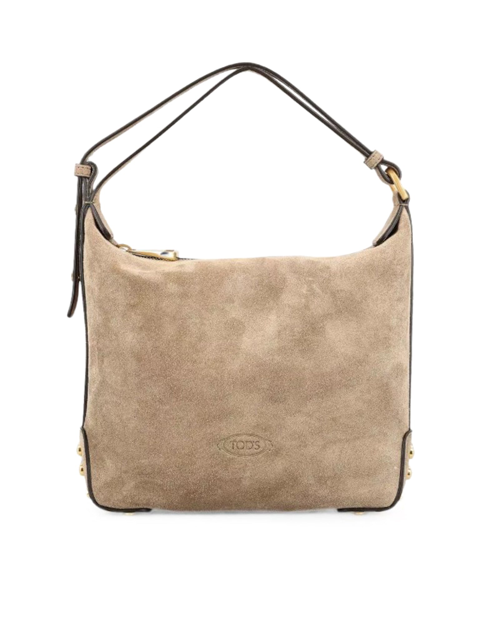 Tod's MINI SUEDE SHOULDER BAG WITH METAL DOTS