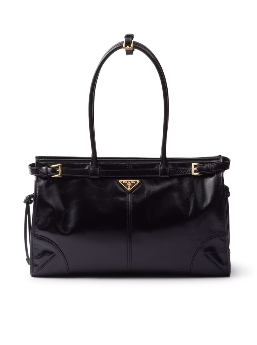Prada PRADA BONNIE LARGE LEATHER HANDBAG