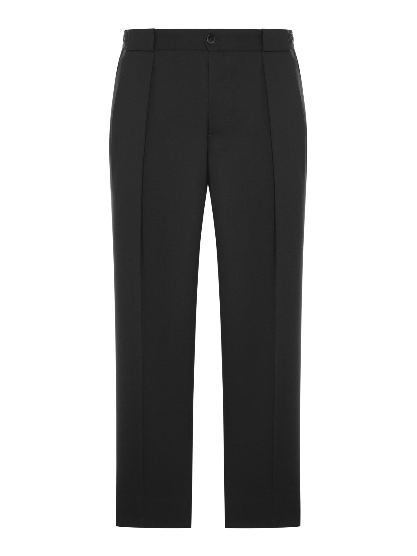 Briglia 1949 PORTBELLOS-TROUSERS IN WOOL BLEND CANVAS, PIECE-DYED “ZIGNONE”