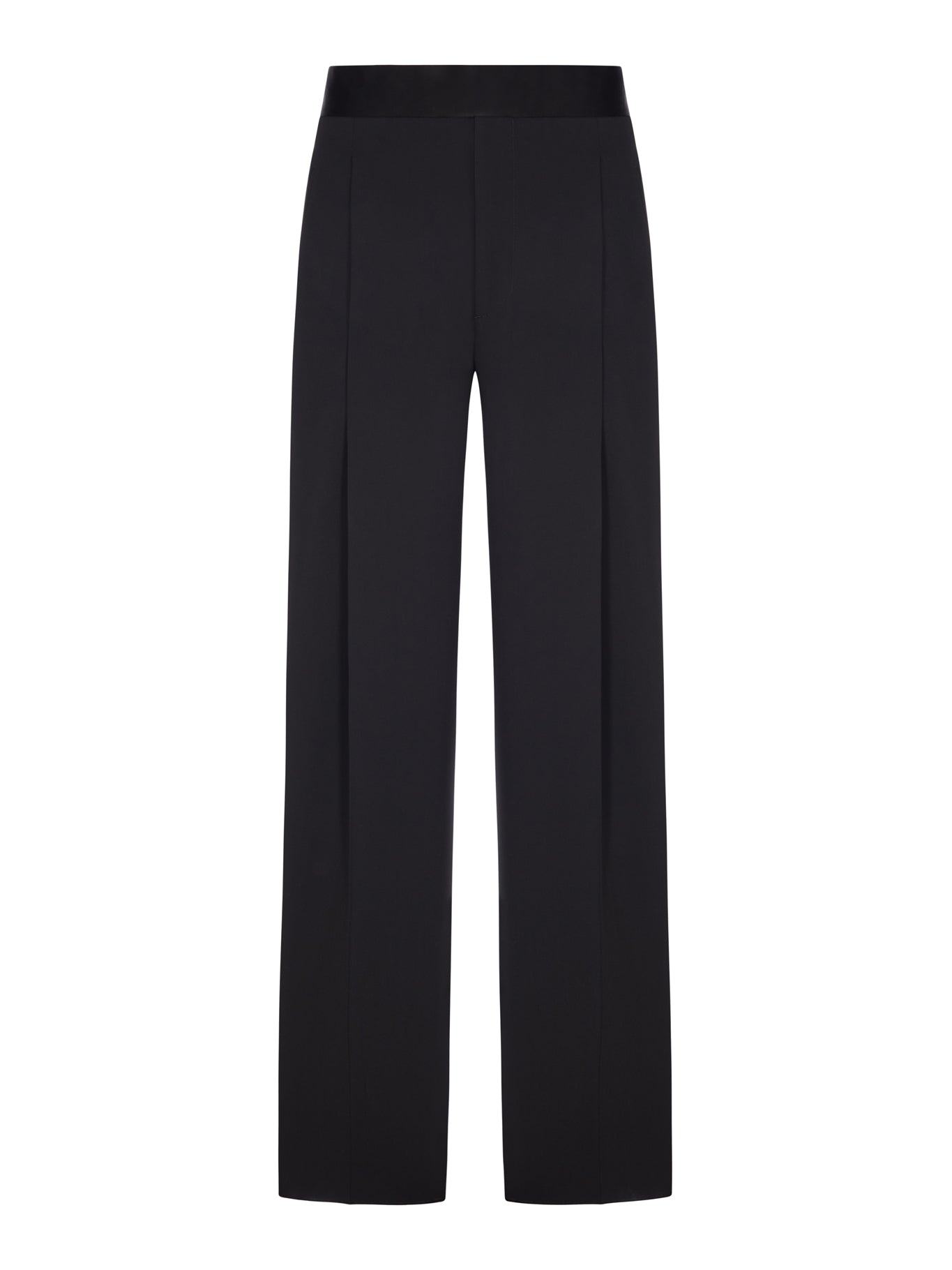 Giorgio Armani PALAZZO TROUSERS IN FABRIC WITH PLEATS