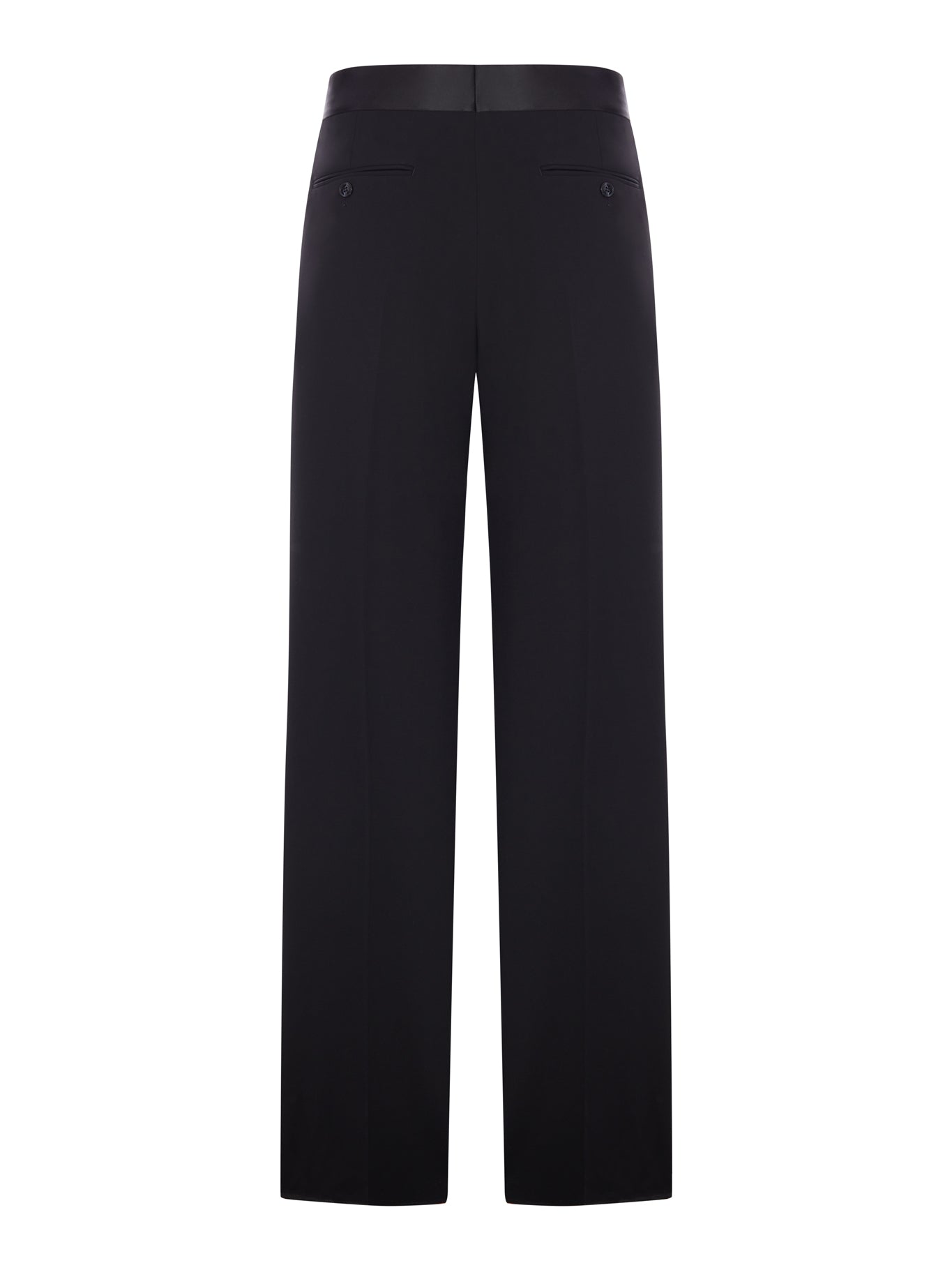 Giorgio Armani PALAZZO TROUSERS IN FABRIC WITH PLEATS, view 2