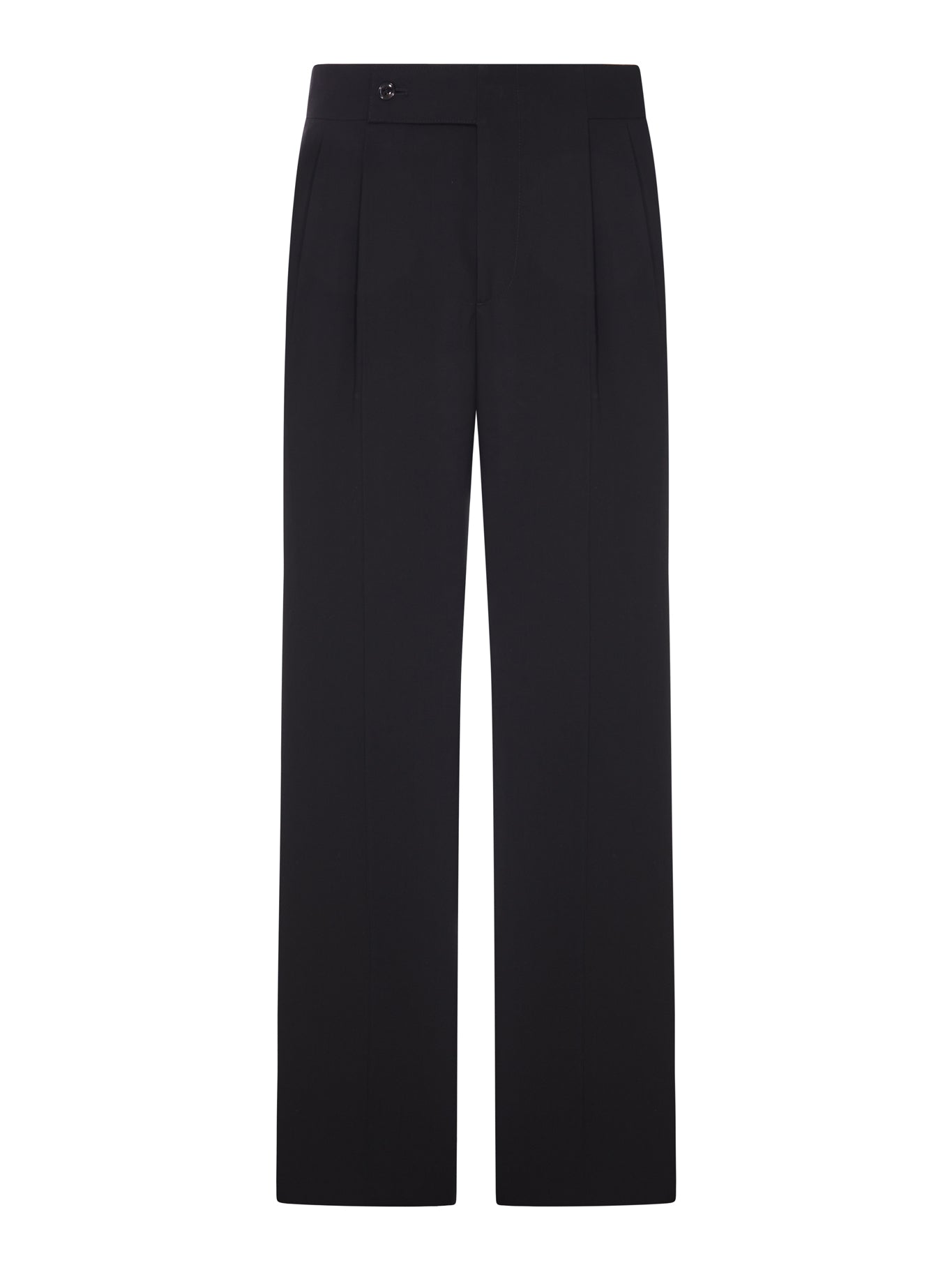 Giorgio Armani DOUBLE-PLEAT TROUSERS IN PURE VIRGIN WOOL