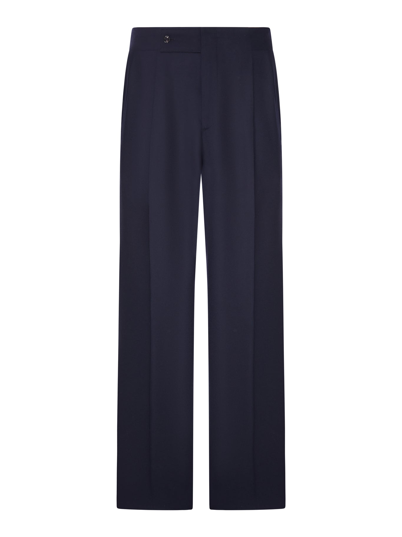 Giorgio Armani OVERSIZED TROUSERS IN FLUENT VIRGIN WOOL WITH PENCES